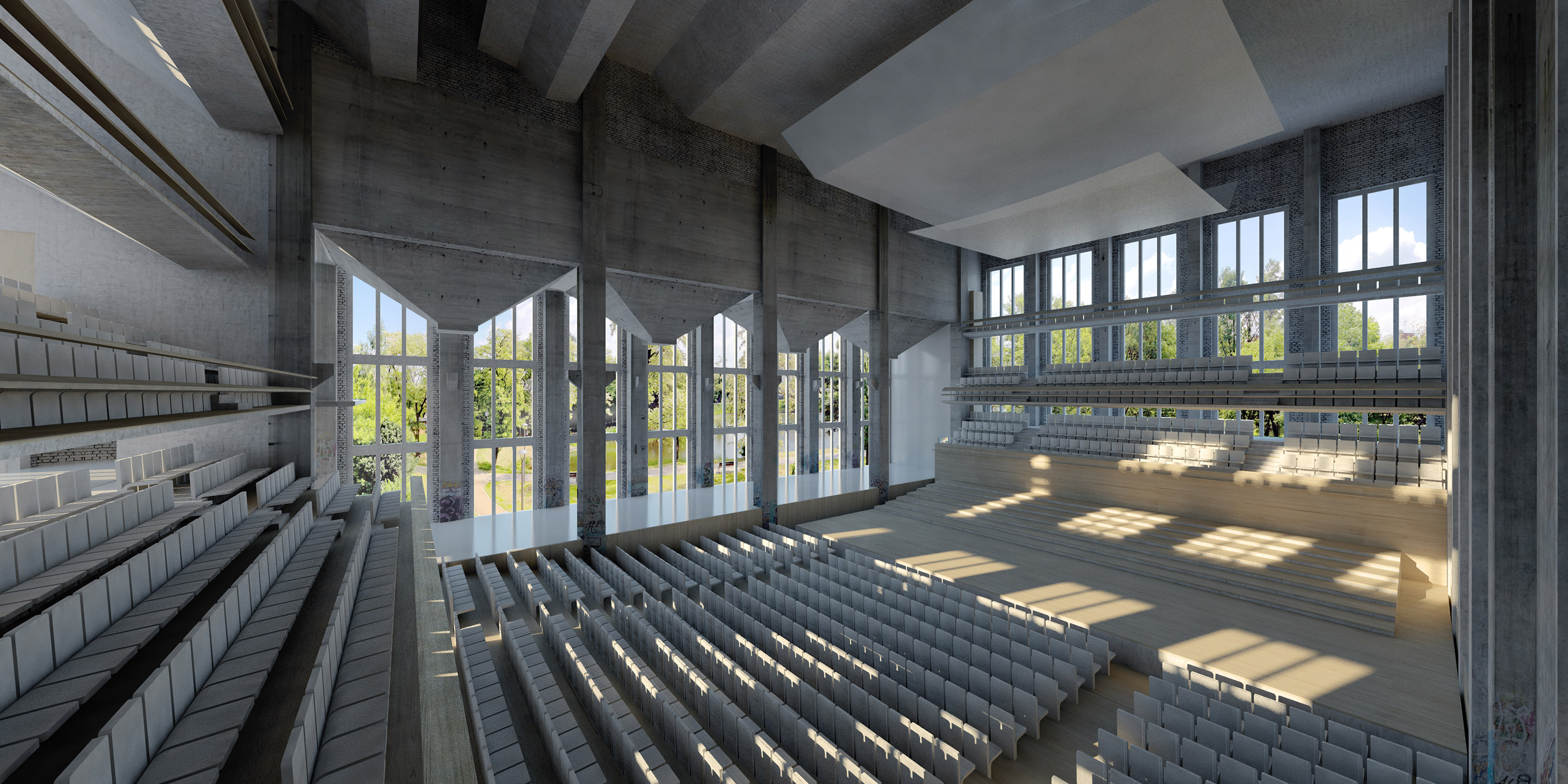 Philharmonisches Kraftwerk Aubing Saal von innen